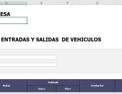 control acceso vehicular - bitacora de entrada y salida